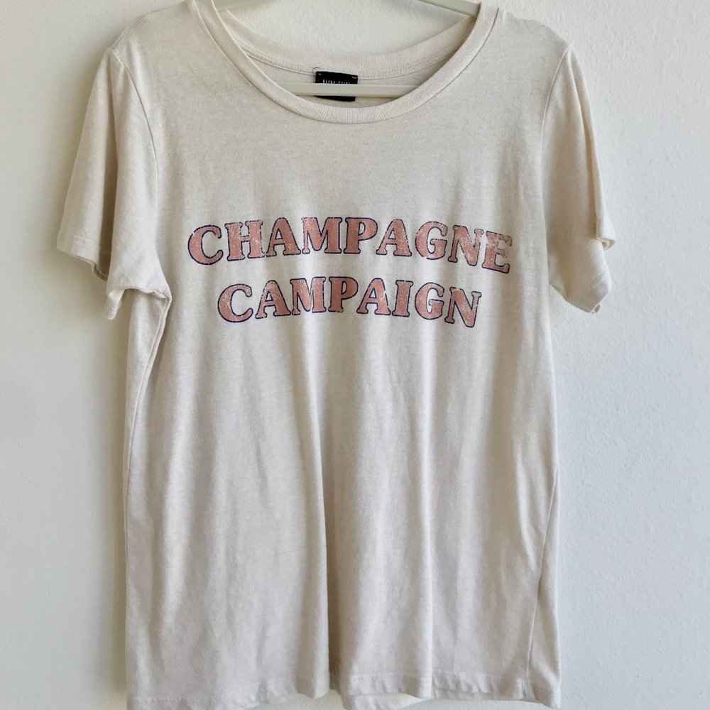 Blank Paige "Champagne Campaign" Graphic Tee